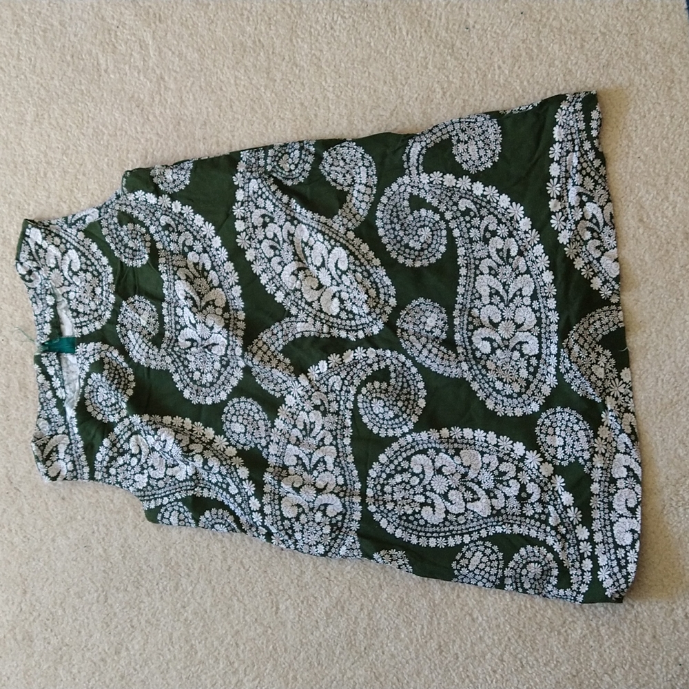 1960s paisley tunic dress